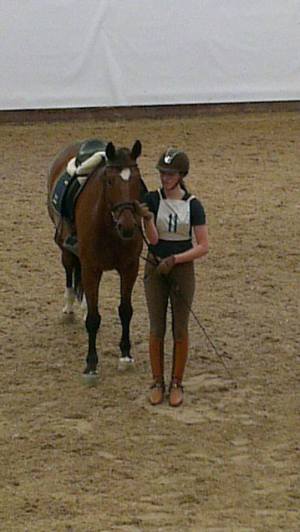 Två helt olika hästar dressyrrridna...